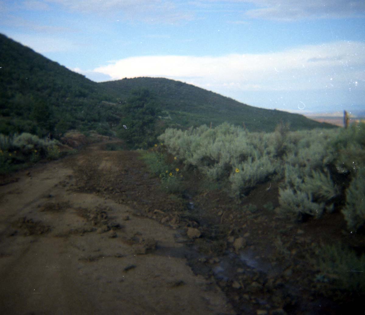 Color Photos of rock slides in Kolob Canyon.