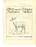 ZION 12271 Zion Bryce Nature Notes Vol6 No2 1934 March April