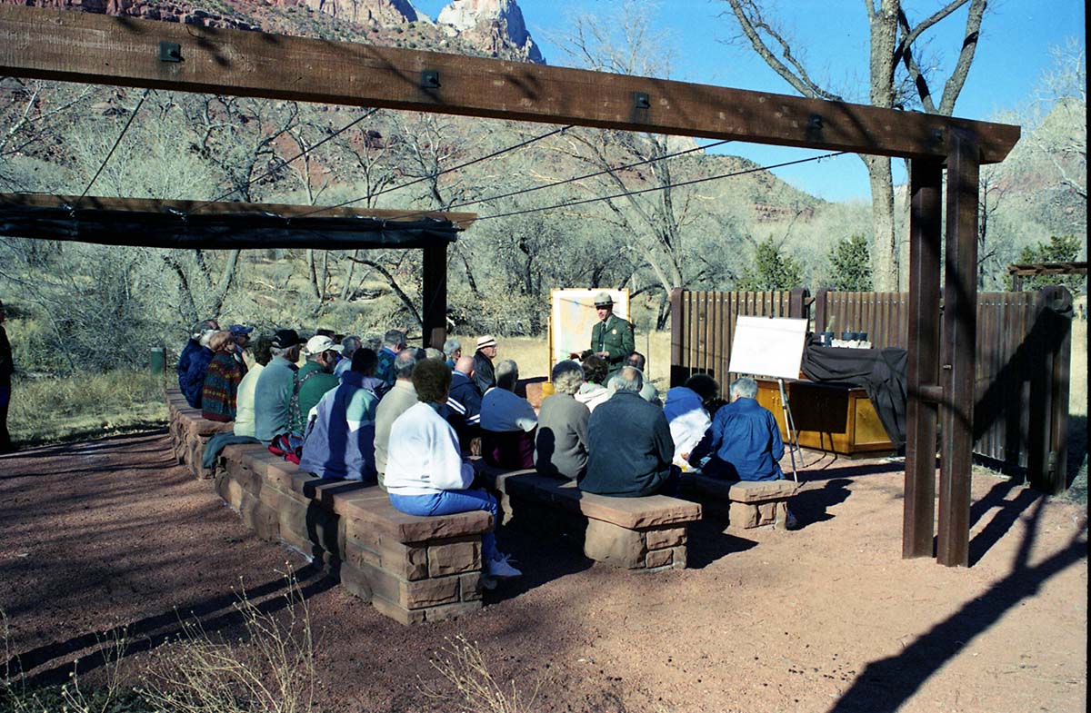 Color Photos of the ceremony surrounding the Olympic Torch passing through Zion.