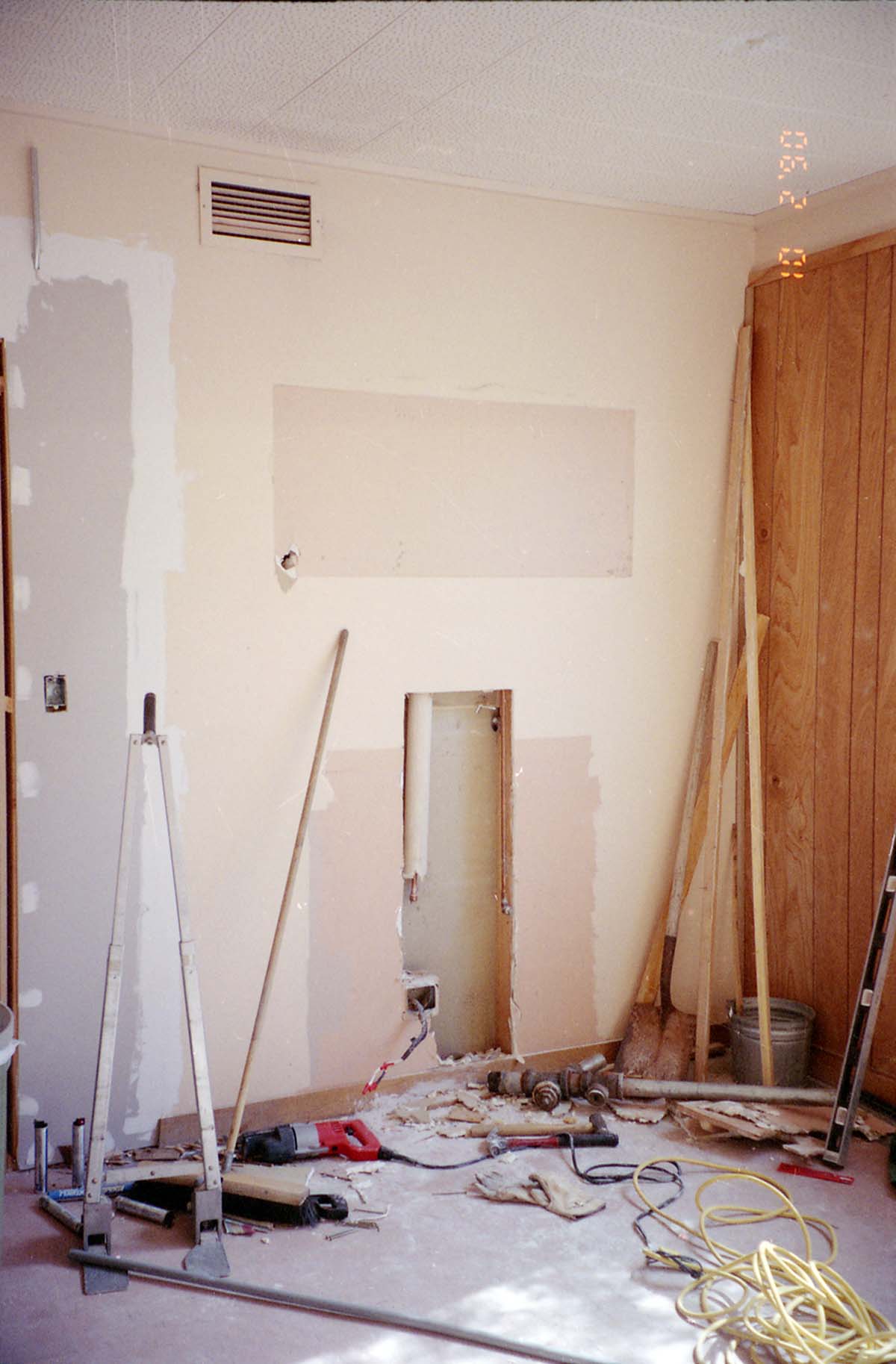 Construction of headquarters addition.