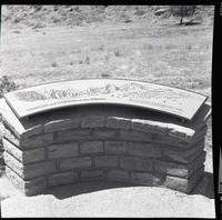 BW Photos of trailside exhibits.