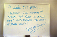 Color Photos of the official launch of the Zion shuttle system- same day as the new visitor center opening.