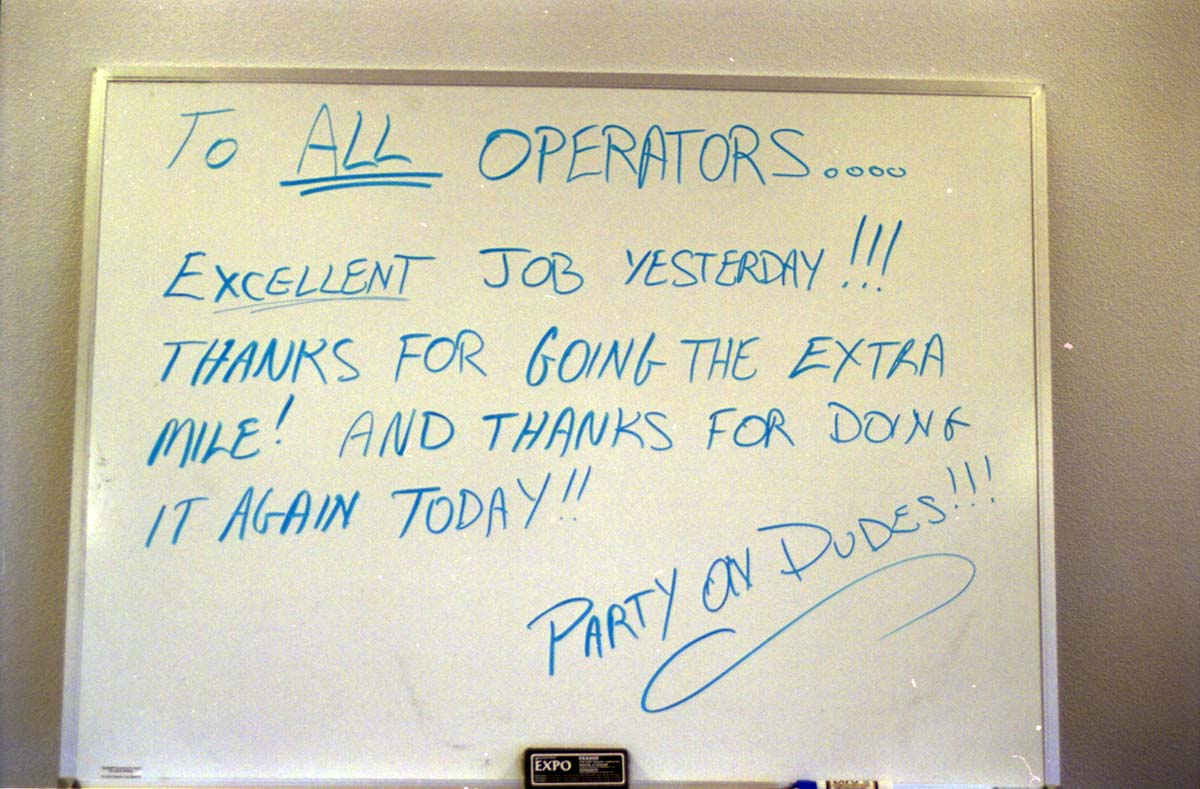 Color Photos of the official launch of the Zion shuttle system- same day as the new visitor center opening.