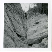 Workers during the Lady Mountain sign emplacement.