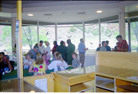 Color Photos of the opening celebration for the new visitor center - Same day as the official shuttle launch.