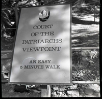 BW Photos of trailside exhibits.