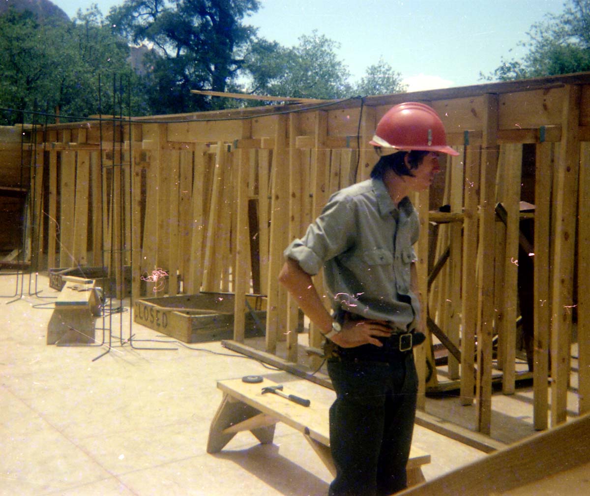 The construction of the Wiley Spring water vault.
