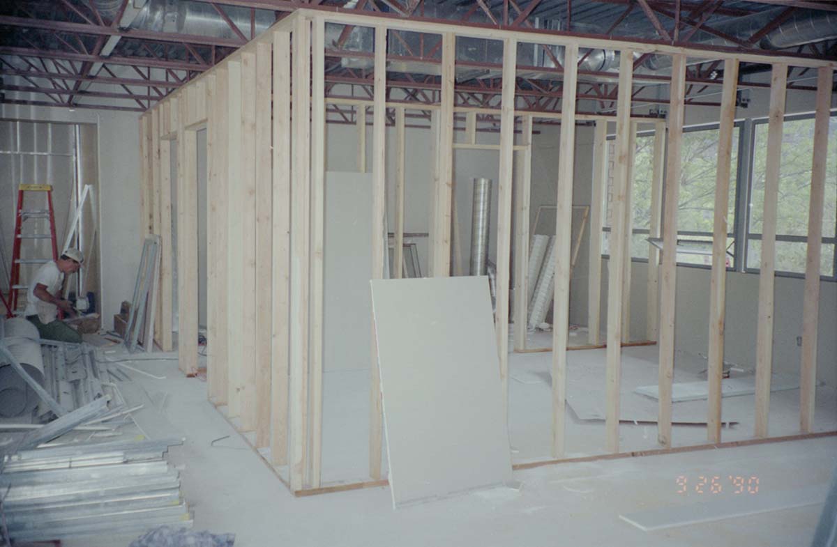 Construction of headquarters addition.