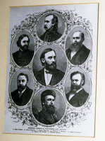 Color Photos of a temporary art exhibit.