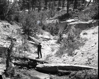 Vandalism of natural resources at Neck Spring, 50 yards below the spring. Water matters involving Evan S. Lee.