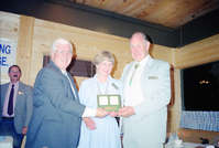 Color Photos of awards ceremony.