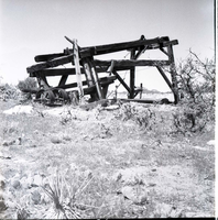 Cable Mountain headworks and remains of cable device on Cable Mountain (East Rim Trail).