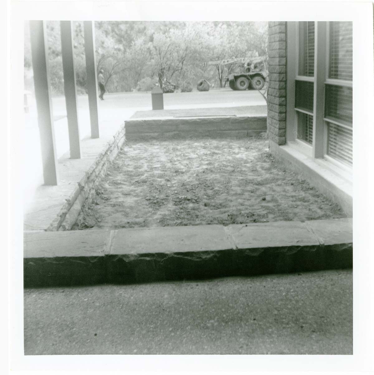 Raised garden located on the exterior of the old Mission 66 Visitor Center and Museum.