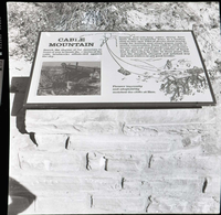 BW Photos of trailside exhibits.