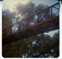 Railing and underside of the new Grotto footbridge.
