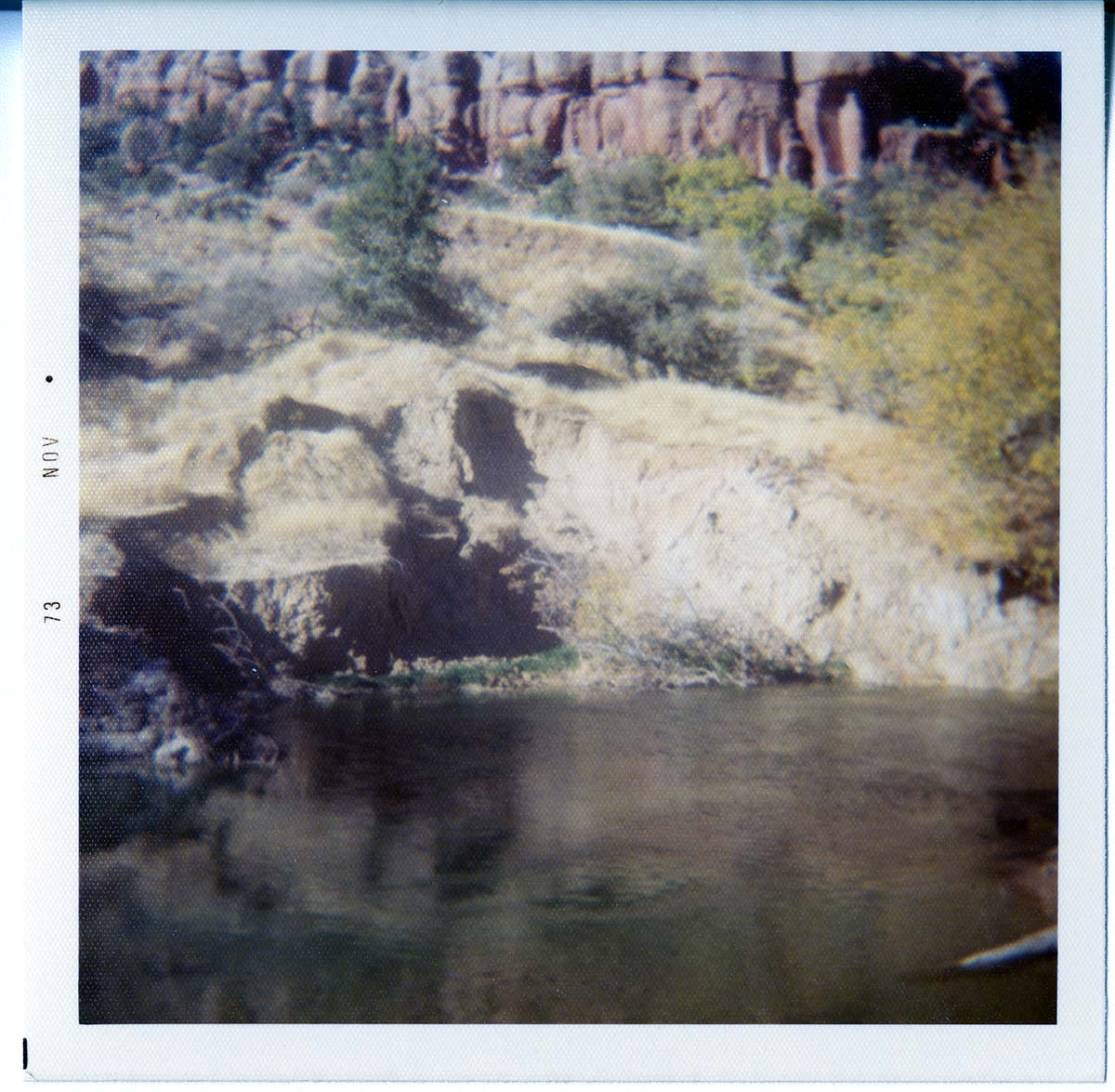 Pond of contaminated water or waste.