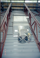 Ventilation system during the construction of headquarters addition.