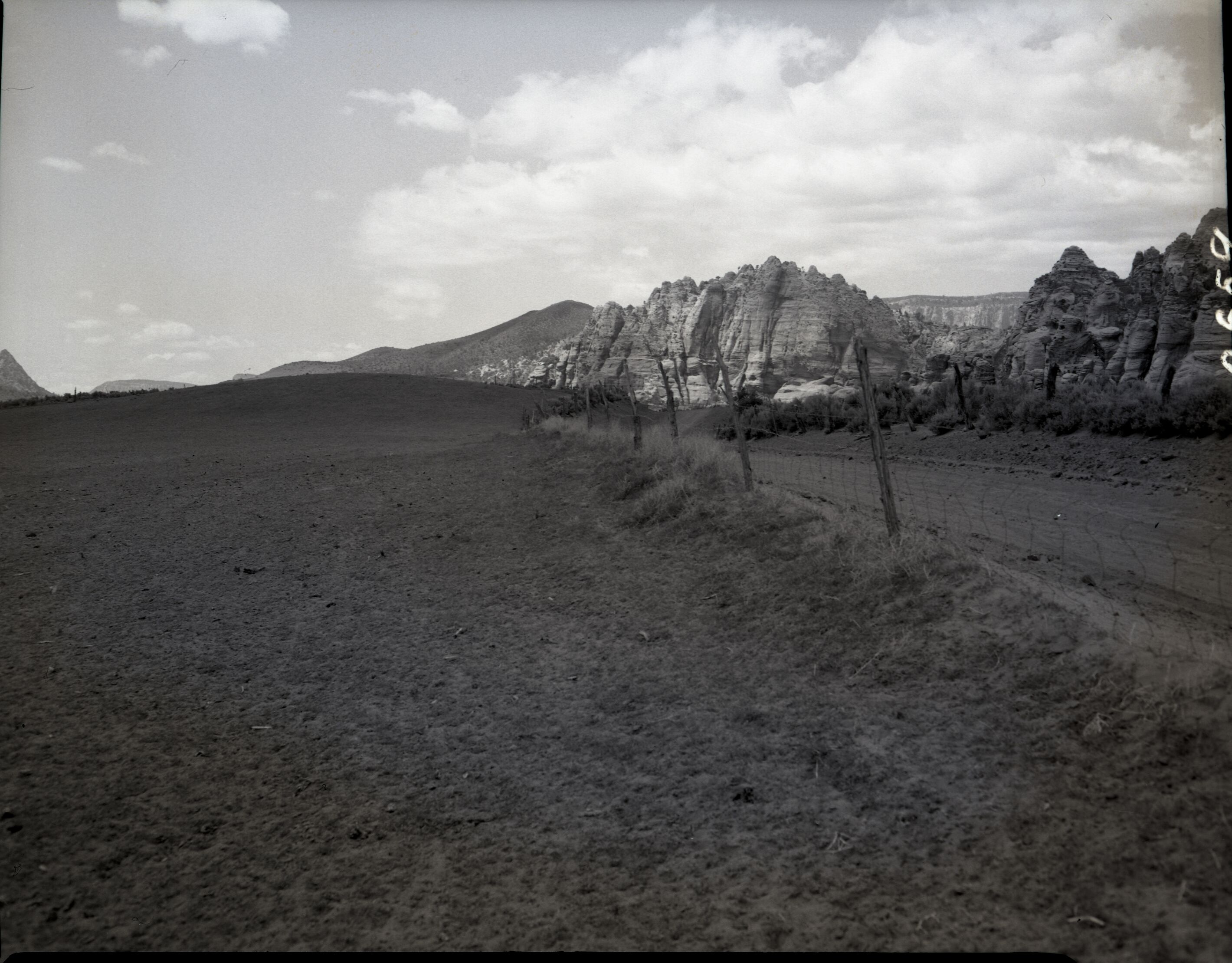 Improper land use, type of fence construction, and typical grazing available, section 16.