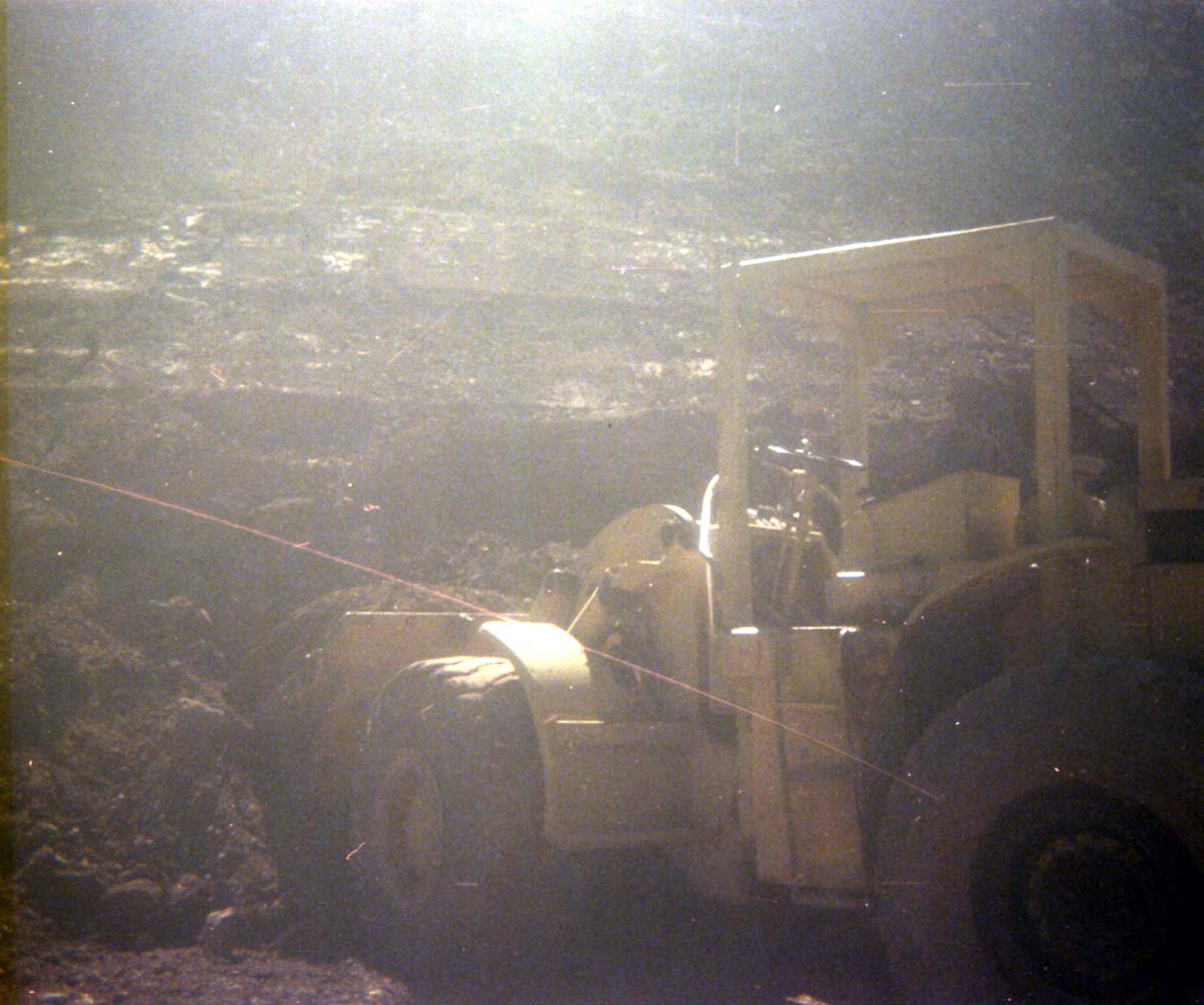 Color Photos of rock slides in Kolob Canyon.
