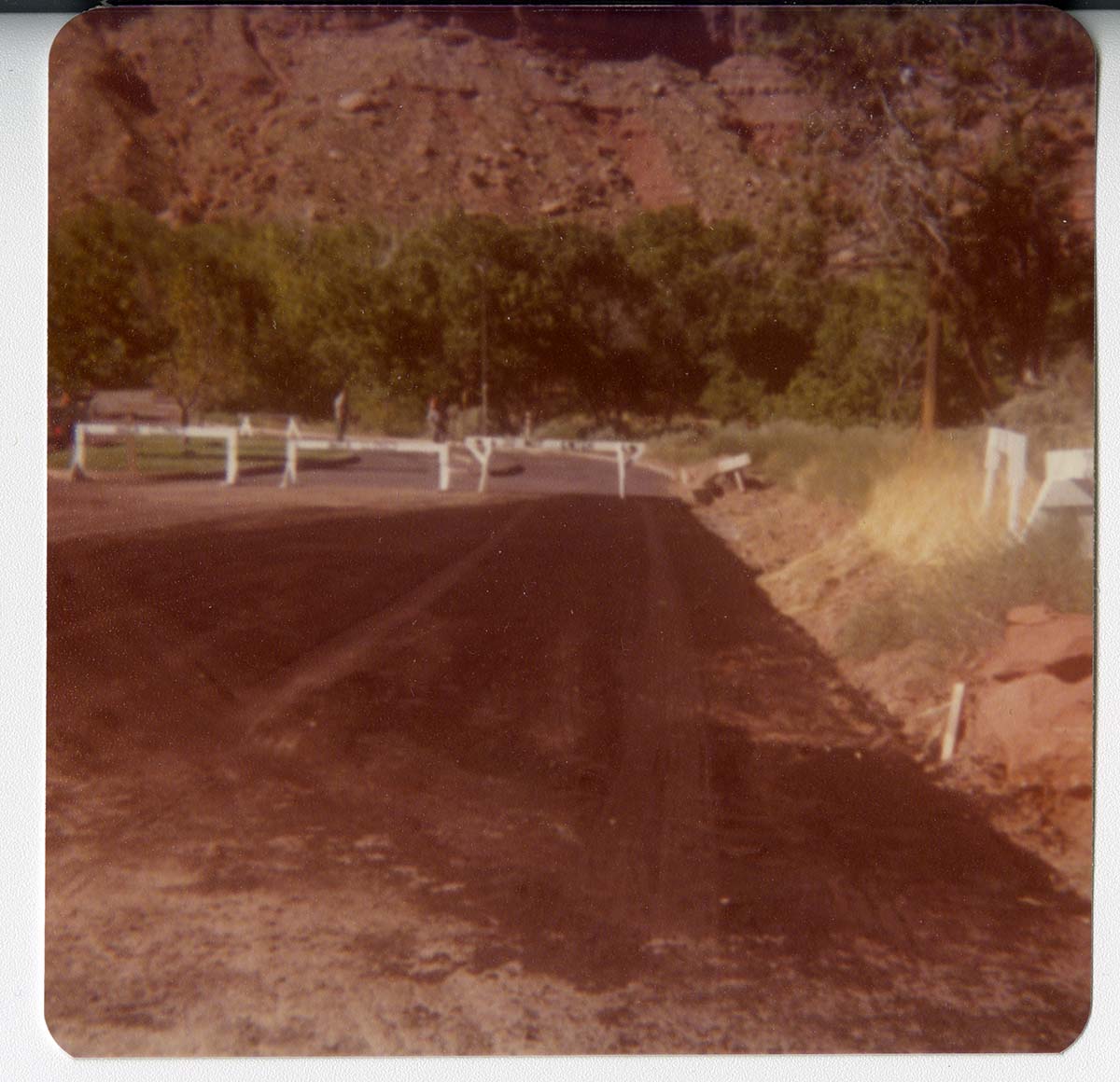 The construction of the sanitary dump in the Watchman Campground area.