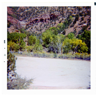 Maintenance compound from hillside above.