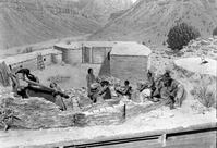 Pueblo II diorama museum exhibit.
