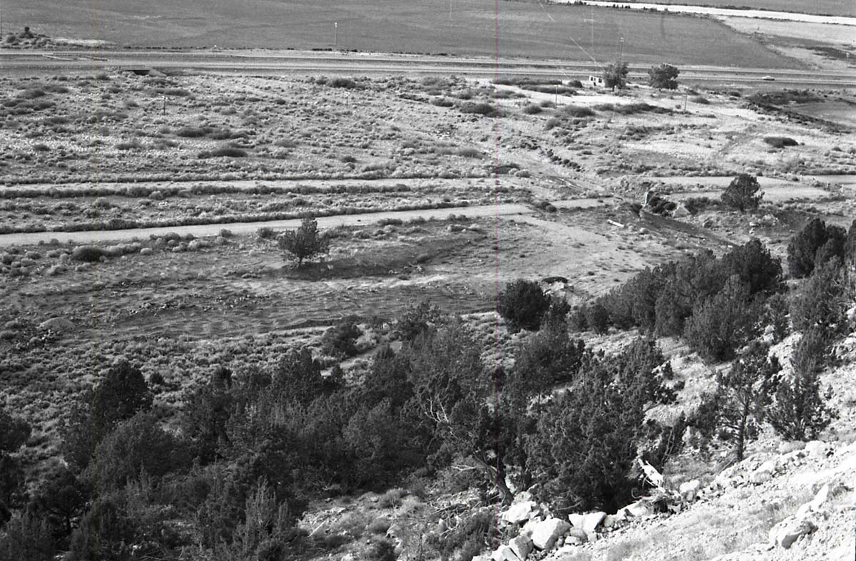 BW photos of rock slides in Kolob Canyons - 35mm.