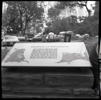 BW Photos of trailside exhibits.
