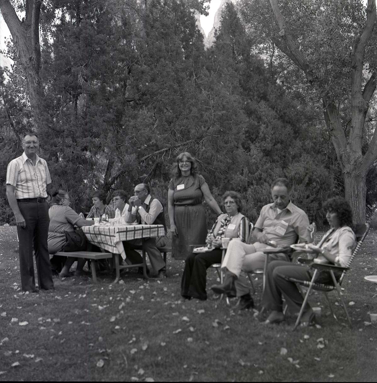 BW Photos of the groundbreaking ceremony for the Kolob Canyons Visitor Center.