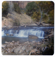 The Birch Creek Dam with suspension footbridge.