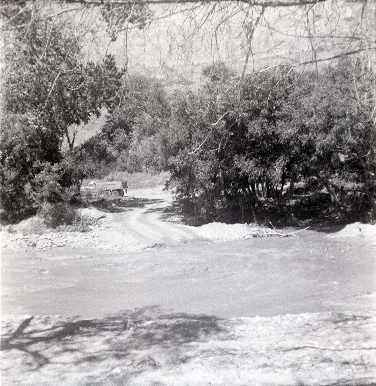 Dirt roads in the South Campground.