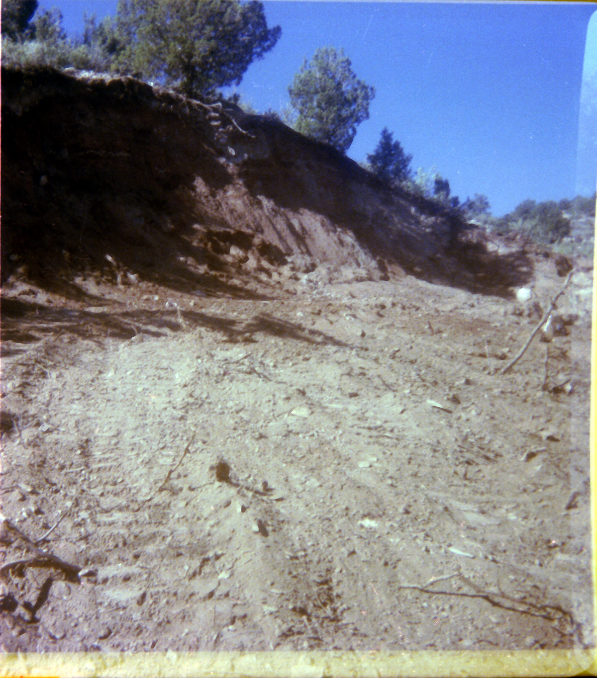 Dirt road in need of repair in Kolob Canyon.