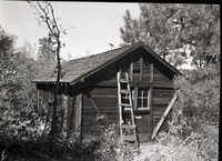 West Rim shelter cabin, Building 135, West Rim Trail, seven miles from canyon floor.