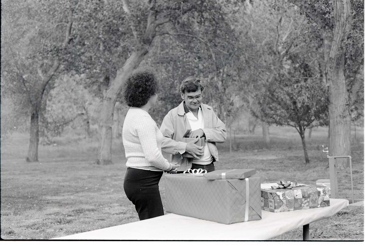 BW Photos of the Crocker/ Nicholson retirement barbeque.