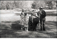 BW Photos of Junior Ranger Activities in Zion.