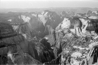 BW Aerial Photos of Zion National Park.
