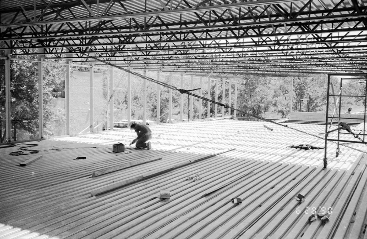 Construction of headquarters addition.