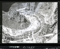 Weeping Rock, view of the Organ from top of Cable Mountain.