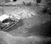 BW photos of rock slides in Kolob Canyons - 110mm.