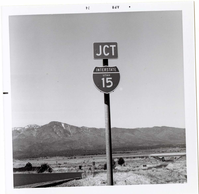 JCT I-15' road sign near Kolob Canyon.