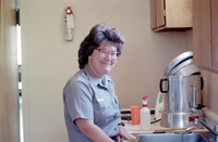 Personnel conducting rehab work at the Zion Inn (Nature Center).