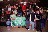 Color Photos of the ceremony surrounding the Olympic Torch passing through Zion.