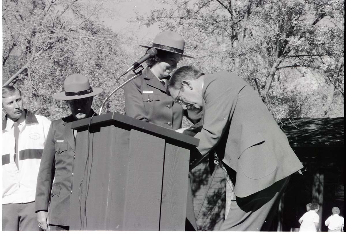 BW Photos of the Zion Lodge Rededication Ceremony.