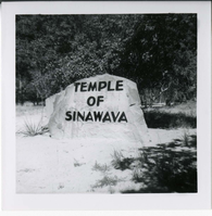 The Temple of Sinawava sign.