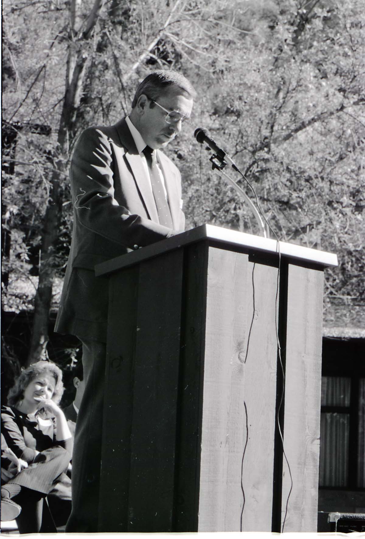 BW Photos of the Zion Lodge Rededication Ceremony.