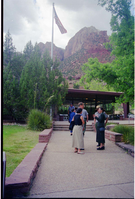 Color Photos of the opening celebration for the new visitor center - Same day as the official shuttle launch.