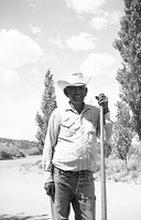 Ray Mose, maintenance worker, on day of his retirement from NPS at Pipe Spring National Monument.