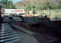 Construction of headquarters addition.