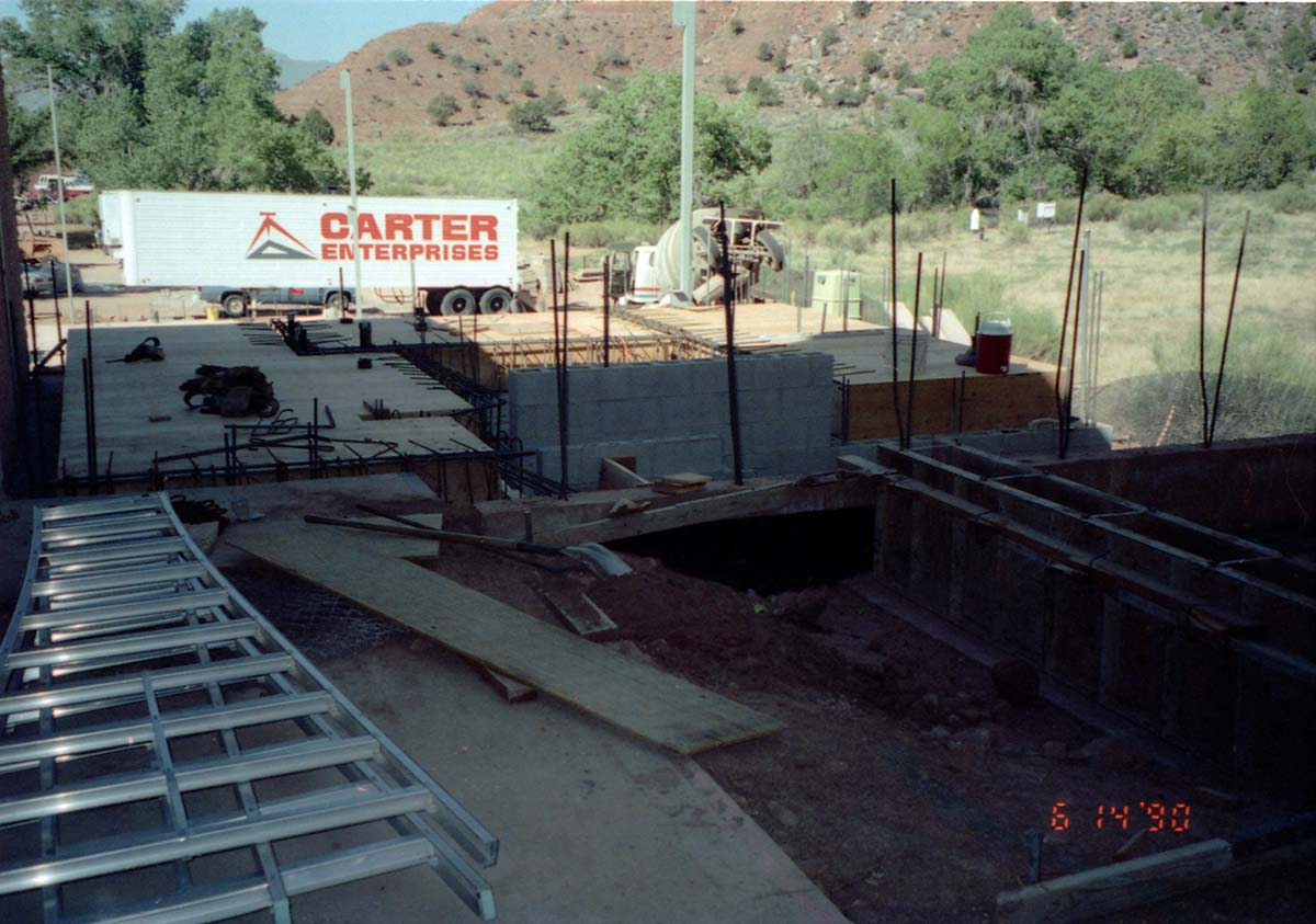 Construction of headquarters addition.