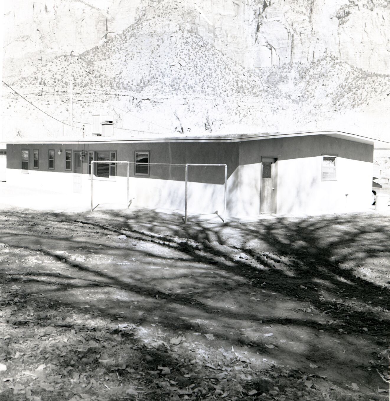Back of a residence, Watchman Housing Area.